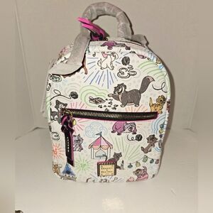 Disney Cats lover Dooney and Bourke backpack nwt